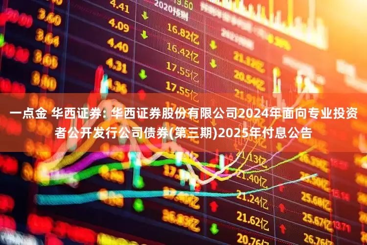 一点金 华西证券: 华西证券股份有限公司2024年面向专业投资者公开发行公司债券(第三期)2025年付息公告
