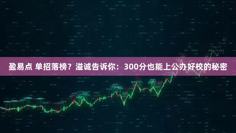 盈易点 单招落榜？溢诚告诉你：300分也能上公办好校的秘密